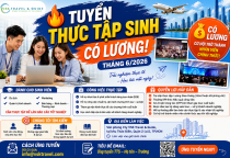 Tuyển Thực Tập Sinh Có Lương Ngành Du Lịch, Marketing, Kinh Doanh Tại TP.HCM Tháng 6/2026