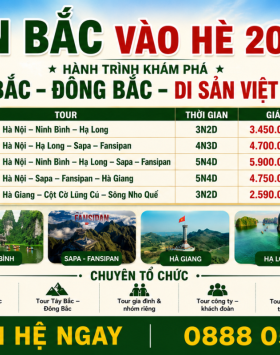 Tour Miền Bắc Hè 2026 Giá Tốt – Khám Phá Sapa, Hà Giang, Hạ Long Cùng VSK